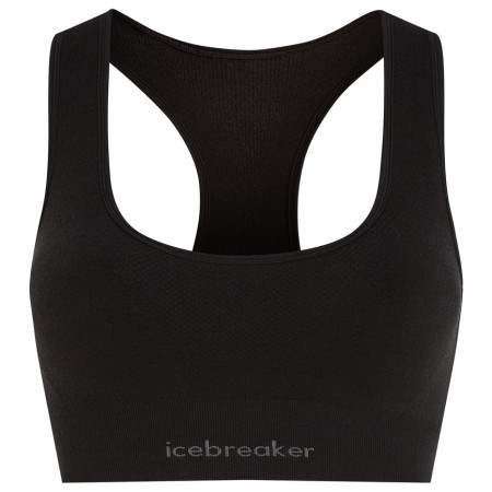 Icebreaker Women Merino Blend 260 ZoneKnit™ Seamless Bra melltartó fekete Black