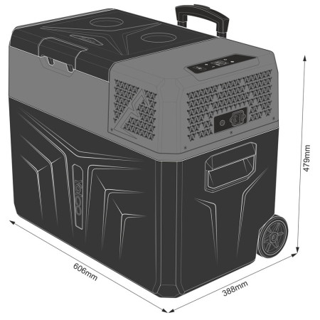 Yolco BCX40 kompresszoros hűtőláda