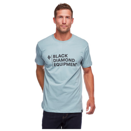 Férfi póló Black Diamond M STACKED LOGO TEE k é k