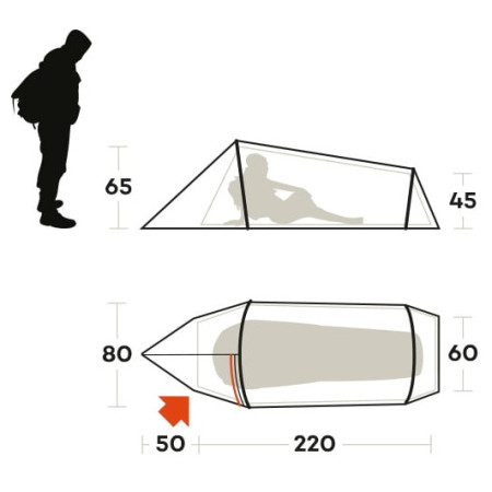 Ferrino Sling 1 ultrakönnyű sátor