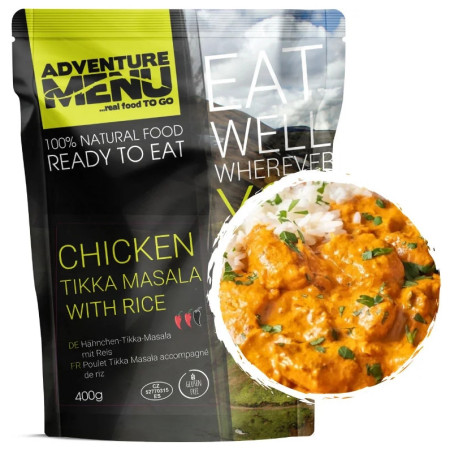 Adventure Menu Csirke tikka masala rizzsel, 400 g. készétel