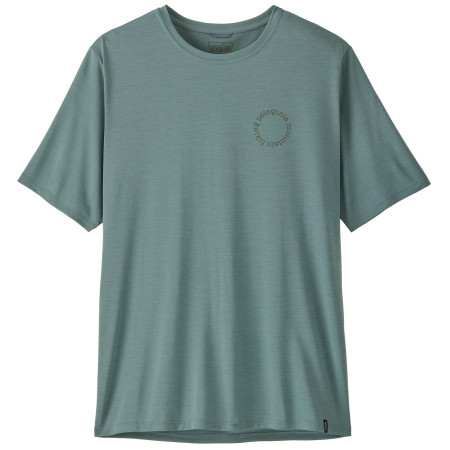 Patagonia Men's Capilene Cool Daily Shirt - Spoke Stencil férfi póló kék Blue Sage - Light Blue Sage X-Dye