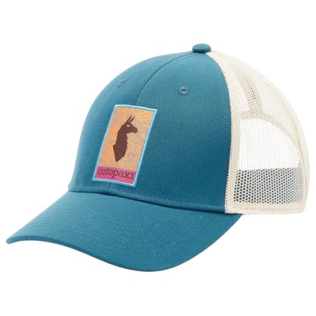 Cotopaxi Llama Map Trucker Hat baseball sapka