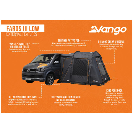 Vango Faros III Low elősátor