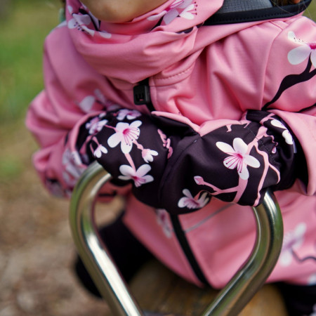 WAMU Pink gyermek softshell kesztyű