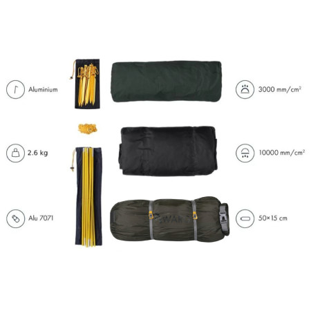 Warg Aura 2 Ultra ultrakönnyű sátor