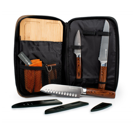 Kés készlet GSI Outdoors Rakau Knife Set szürke