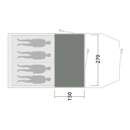 Outwell Cozy Carpet Rockwell 4 sátorszőnyeg