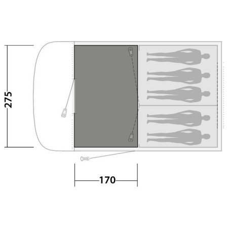 Koberec Easy Camp Carpet Palmdale 500 & 500 Lux