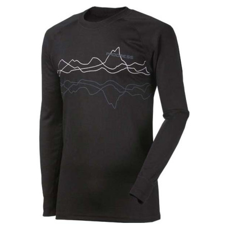 Progress Triko NDR PRINT 1DP dl.r. férfi póló fekete Black