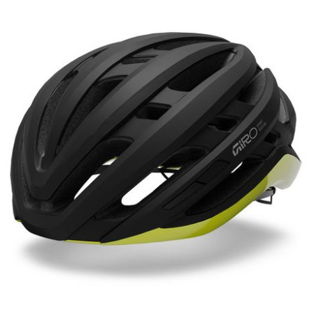 Giro Agilis MIPS kerékpáros sisak fekete/zöld Mat Black/Gloss Hi Viz Yellow