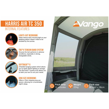Vango Harris Air TC 350 felfújható sátor