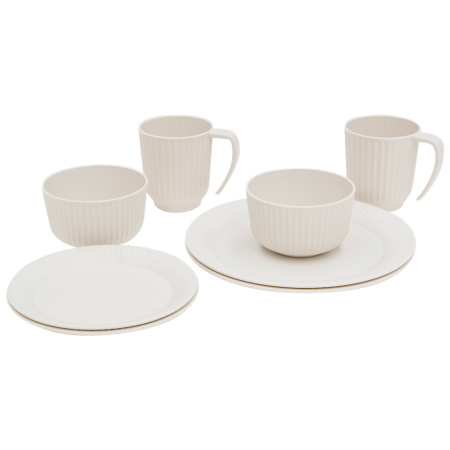 Outwell Delish 2 Person Dinner Set edénykészlet bézs Sandstone