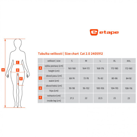 Etape Cat 2.0 női biciklis nadrág