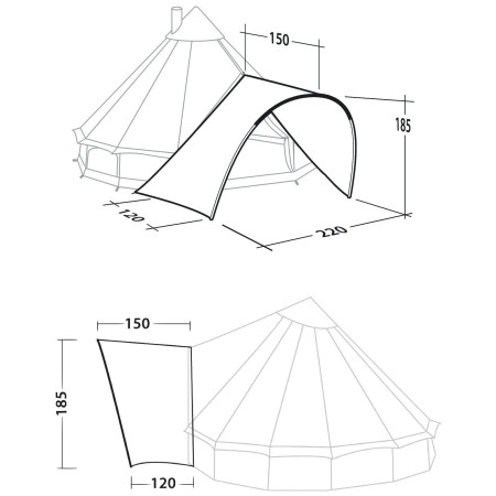 Robens Front Porch sátor kiegészítő elem