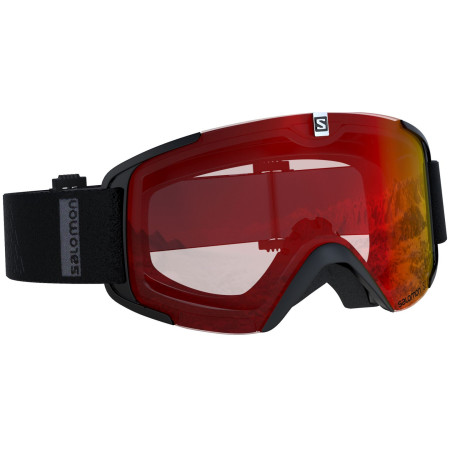 Síszemüveg Salomon Xview Black Mid Red