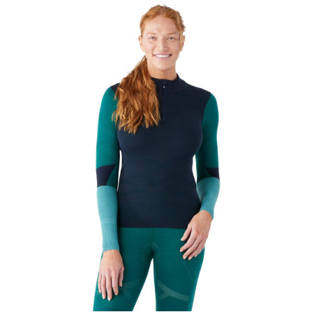 Smartwool W Intrknt Thrml Mrn Bl Colorbl 1/4 Zip női funkcionális felső