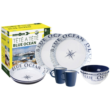 Brunner Set tête-à-tête Blue Ocean 8 pcs edénykészlet