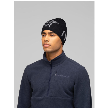 Norrona 29 mid merinoUll logo Beanie sapka