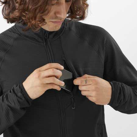 Salomon Essential Lightwarm FZ M férfi pulóver