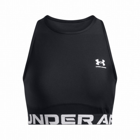Under Armour HeatGear Rib Tank női felső fekete/fehér Black
