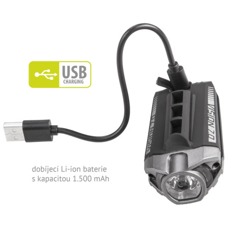 Első kerékpár lámpa One Vision 7.0 USB