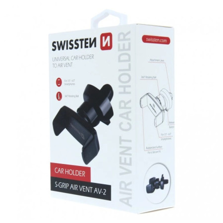 Swissten S-Grip AV-2 telefontartók autóba