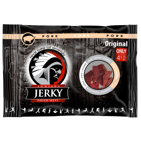 Szárított hús Indiana Jerky Disznó 100g