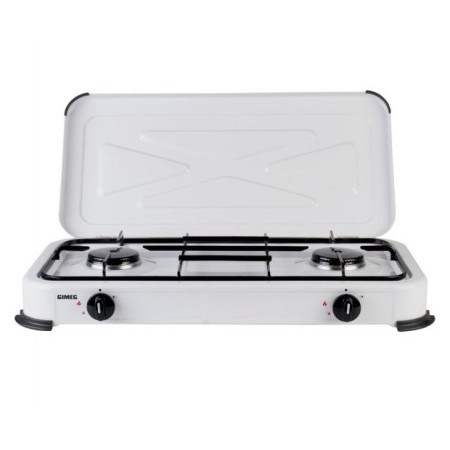 Gimeg Dvouplotýnkový plynový vařič gázfőző fehér