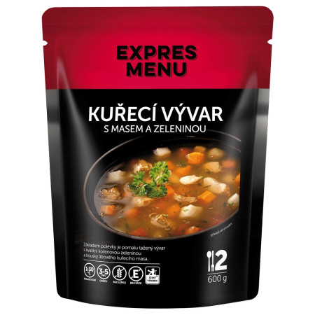 Expres menu Csirkehúsleves zöldségekkel (2 adag) leves