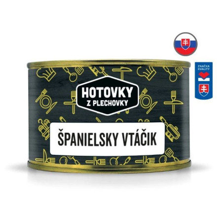 Hotovky z plechovky Töltött marhahús „spanyol módra” 400 g főétel