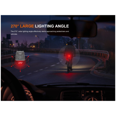 Fenix BC06R kerékpár hátsó villogó