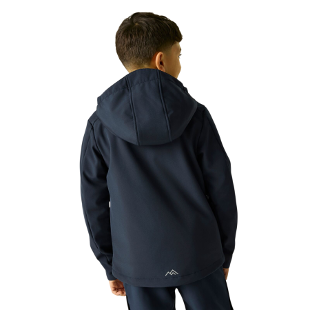 Regatta Haydenbury Navy (Wild Lime) gyerek softshell kabát
