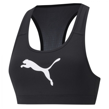 Puma Mid Impact 4Keeps Graphic Bra PM sport melltartó fekete/fehér