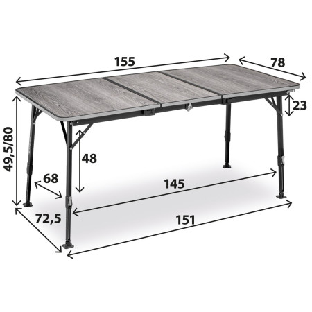 Brunner Elùtop Compack Square 100 asztal