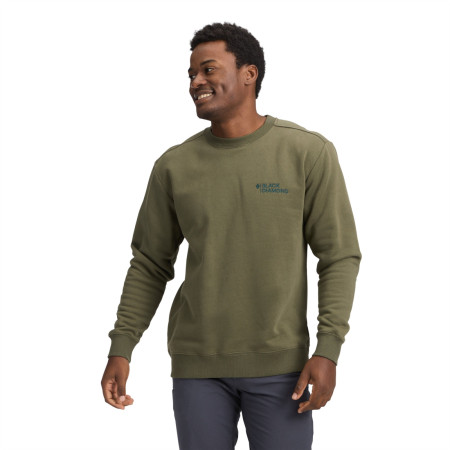 Black Diamond M Mini Stacked Crewneck férfi pulóver