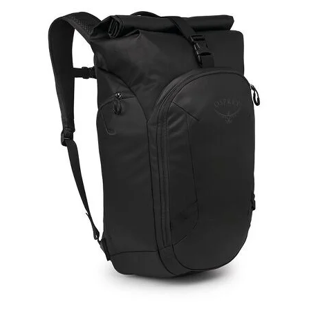 Osprey Transporter Roll Top Pack városi hátizsák fekete raven black/black
