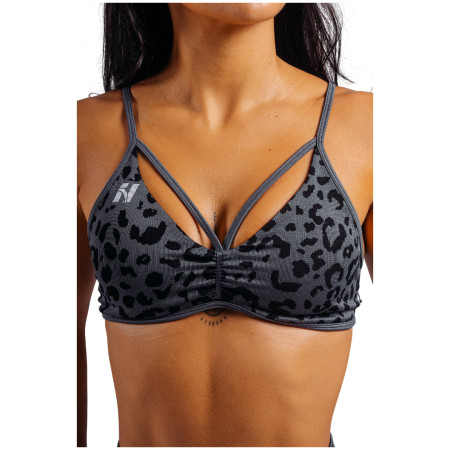 Nebbia Medium Support Leopard Sports Bra Primal sport melltartó