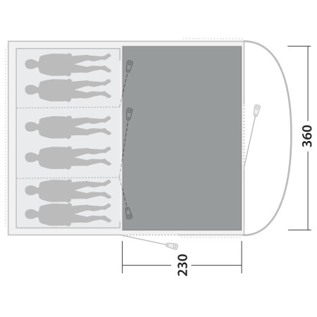 Outwell Cozy Carpet Sky 6 sátorszőnyeg