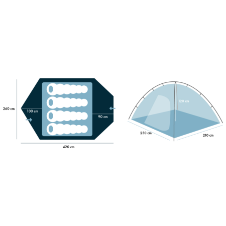 Warg Boulder 4 sátor