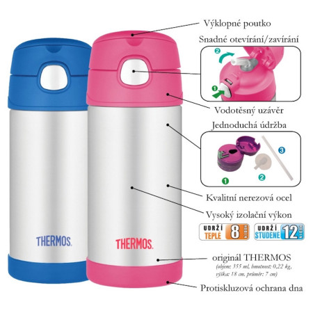 Gyerek termosz Thermos Funtainer - lepke