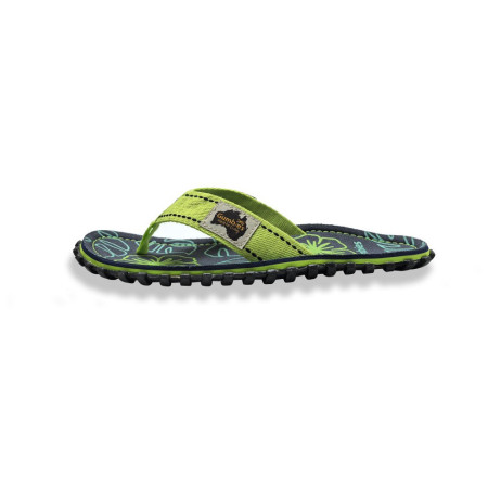 Gumbies Lime Hibiscus női flip-flop