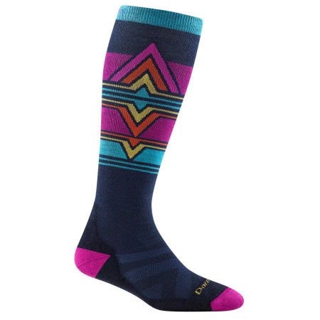 Darn Tough Echo Otc női térdzokni rózsaszín/kék eclipse