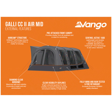 Vango Galli CC II Air Mid elősátor
