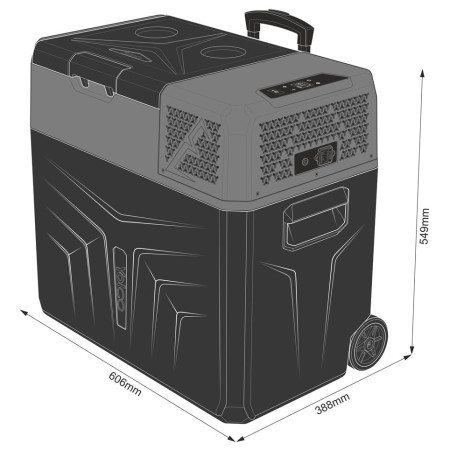 Yolco BCX50 kompresszoros hűtőláda