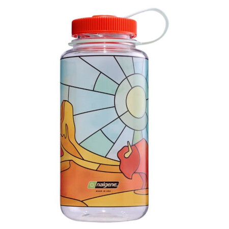 Nalgene Wide Mouth 1l Clear Stained Glass kulacs