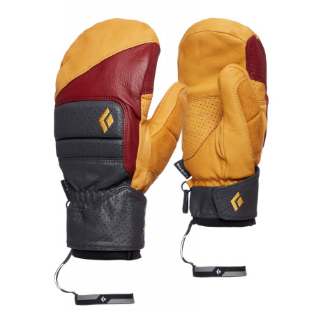 Black Diamond Spark Johnny Mitts egyujjas kesztyű piros/barna