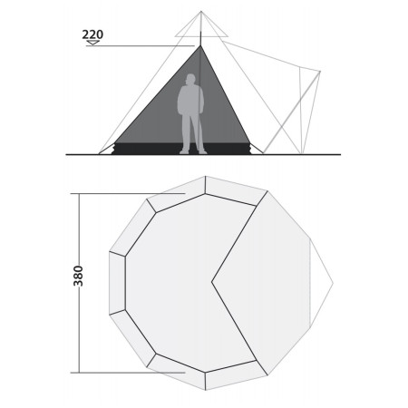 Szúnyogháló Robens Universal Tipi Mosquito Inner