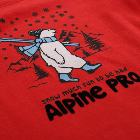 Alpine Pro Ecco 2 Red gyerek póló
