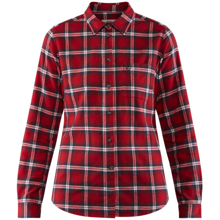Fjällräven Övik Flannel Shirt W női ing piros Deep Red